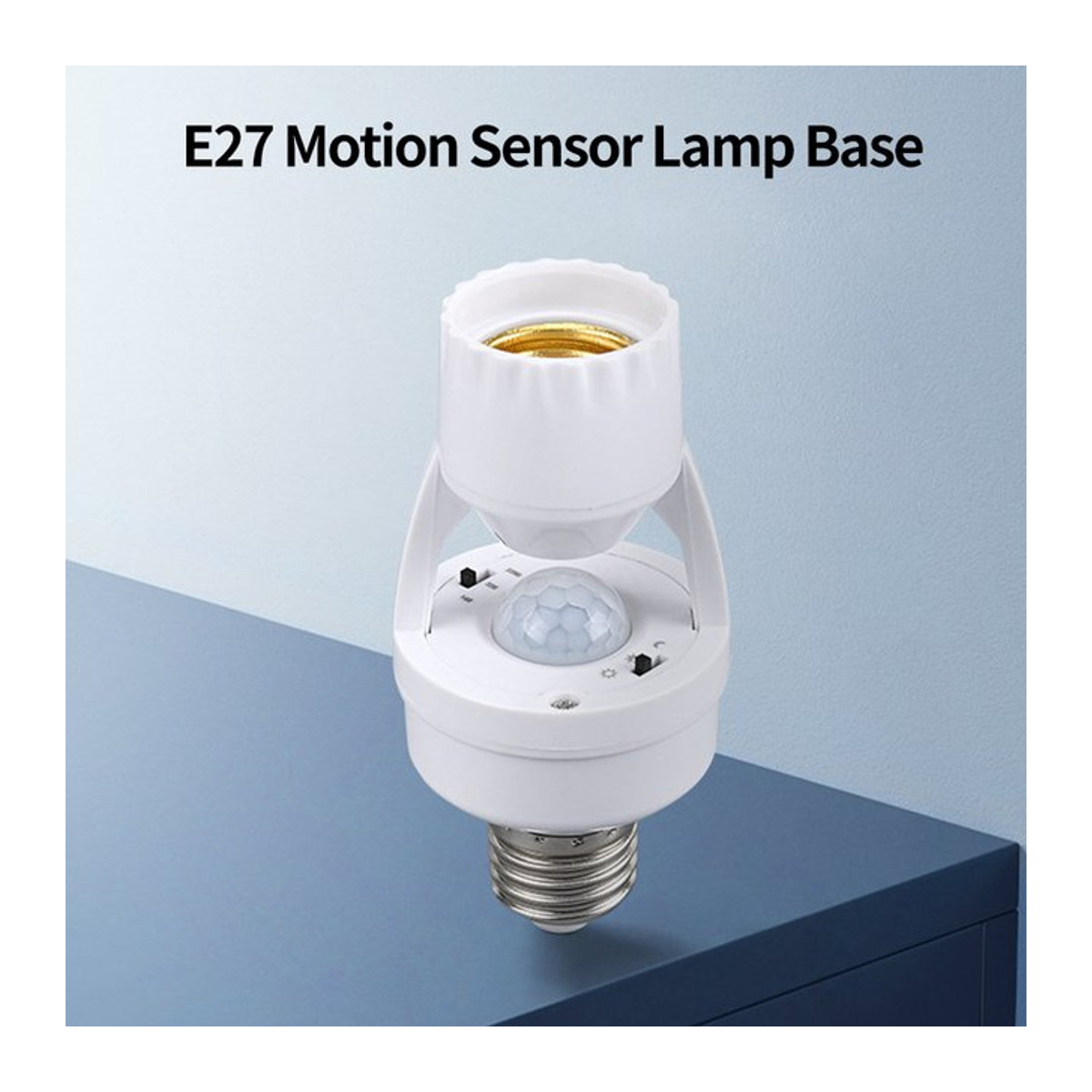 ATcomm Smart-Lampe mit PIR Bewegungssensor, E27 Sockel, Weiß - Bild 1