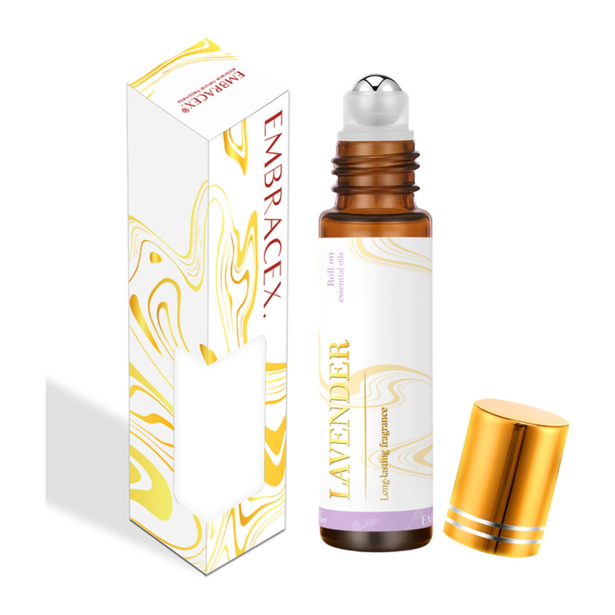 Ätherisches Lavendelöl als Roll-On Auto-Lufterfrischer für Aromatherapie, 10 ml - Bild 1