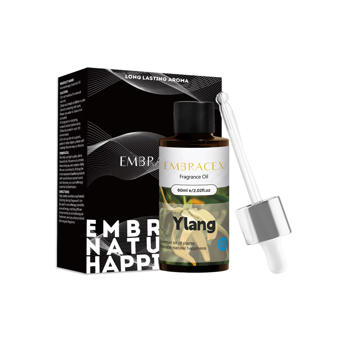 Ätherisches Ylang Ylang Öl in brauner Glasflasche, 60 ml, floraler Duft zur Aromatherapie - Bild 5