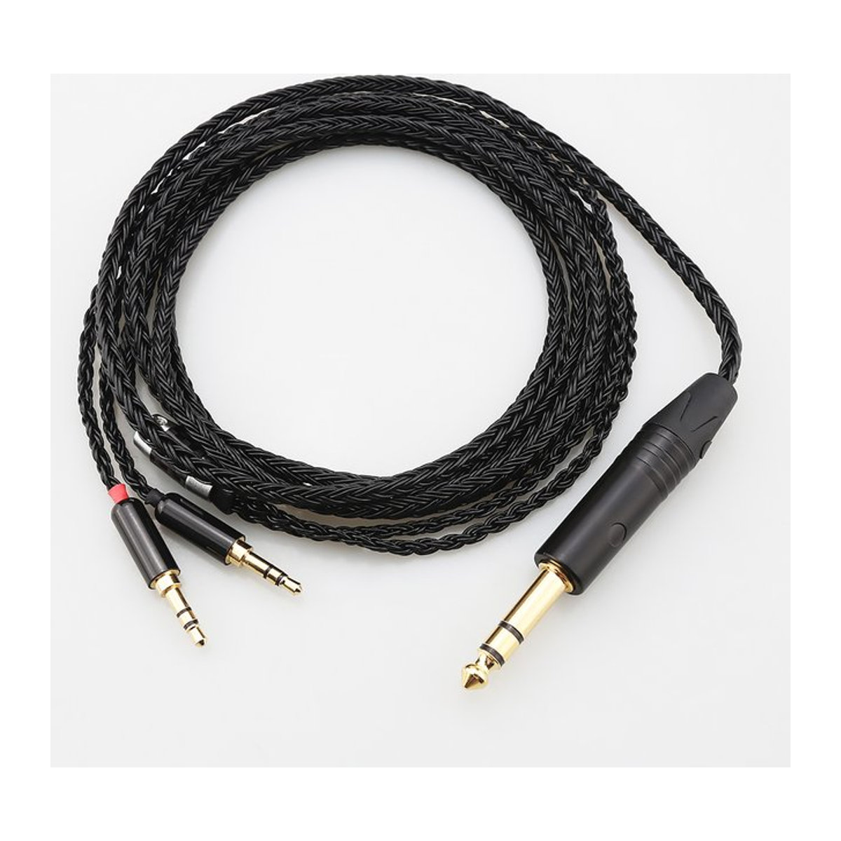 Audiocrast HiFi 16-Kern OCC Kopfhörerkabel für Hifiman Sundara Ananda HE1000se HE1000v2 HE6se DEVA HE400se Arya HE4XX He-35x XS, Schwarz, 2x3,5mm - Bild 1