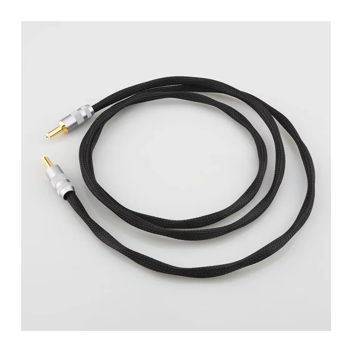 Audiocrast Hifi OCC versilbertes DC-Stromkabel GX16-2 Pin auf 5,5x2,5/2,1 mm Schwarz - Bild 2