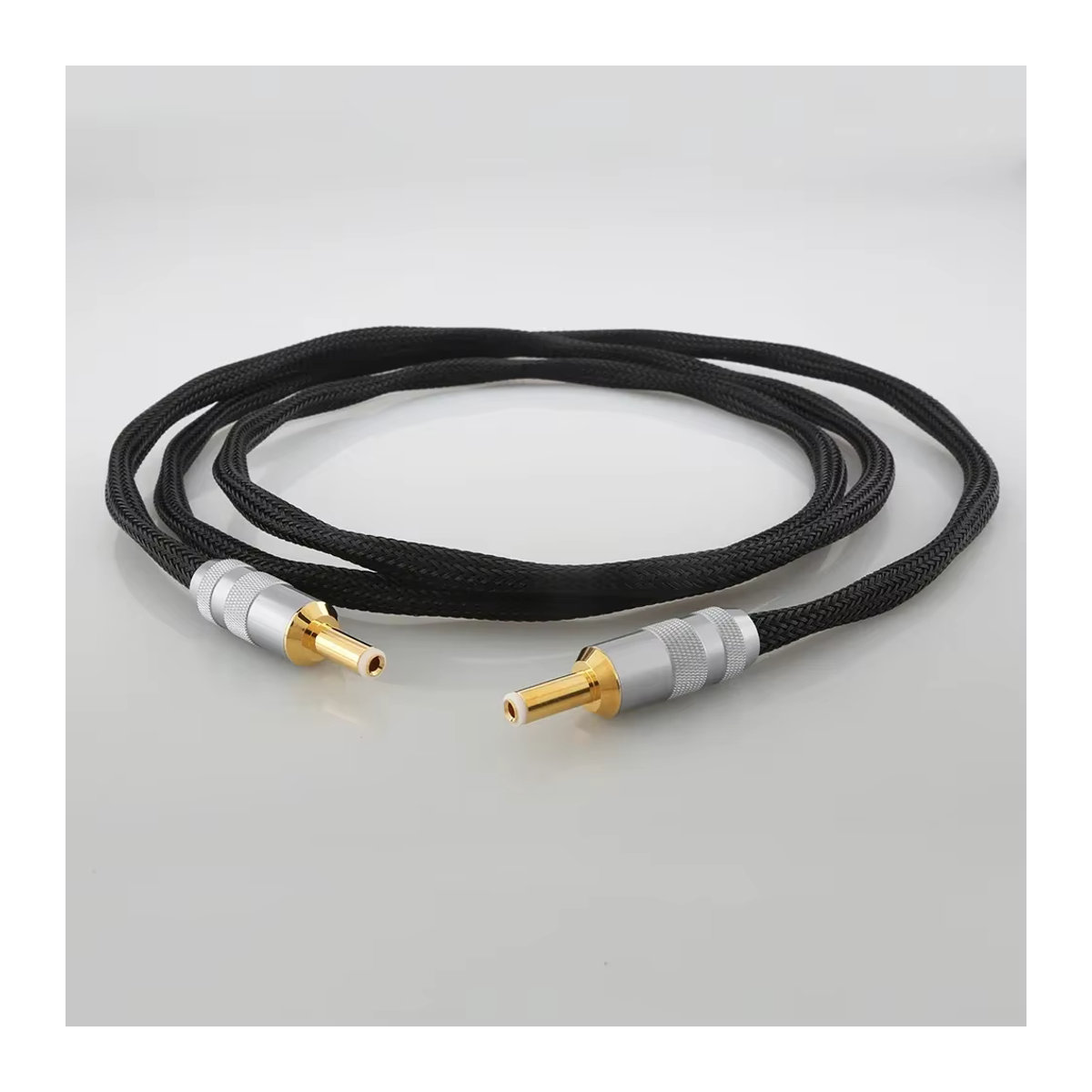 Audiocrast Hifi OCC versilbertes DC-Stromkabel GX16-2 Pin auf 5,5x2,5/2,1 mm Schwarz - Bild 4