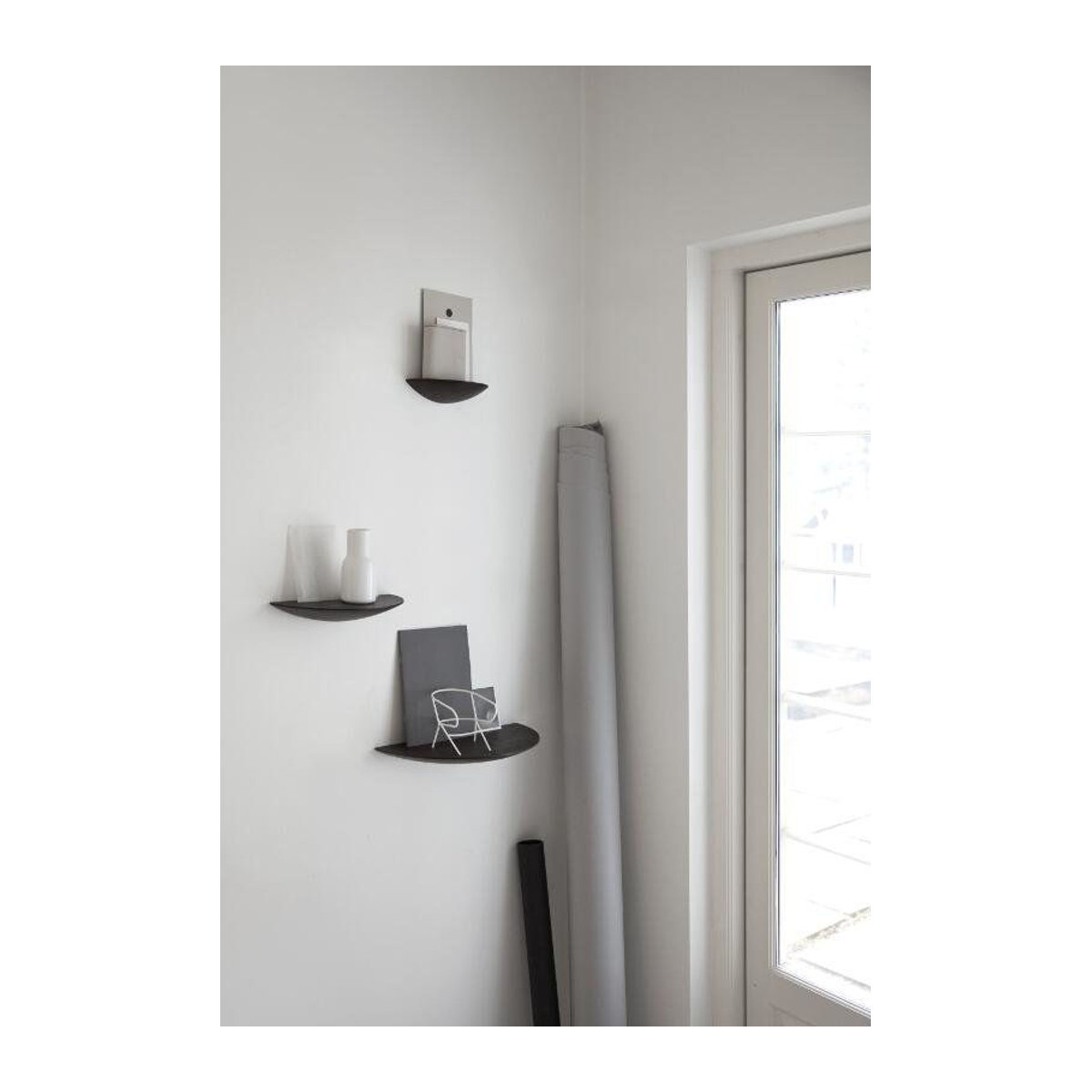 Audo Gridy Fungi Shelf Wandregal Schwarz Skandinavisch Minimalistisch - Bild 1