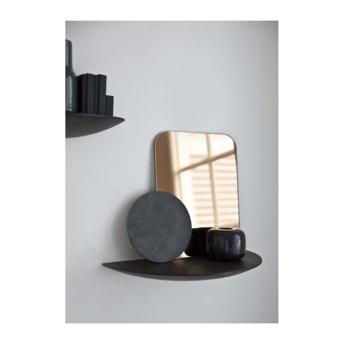 Audo Gridy Fungi Wandregal groß in Beige oder Schwarz, skandinavisches Design aus Holz zur Wandmontage - Bild 2
