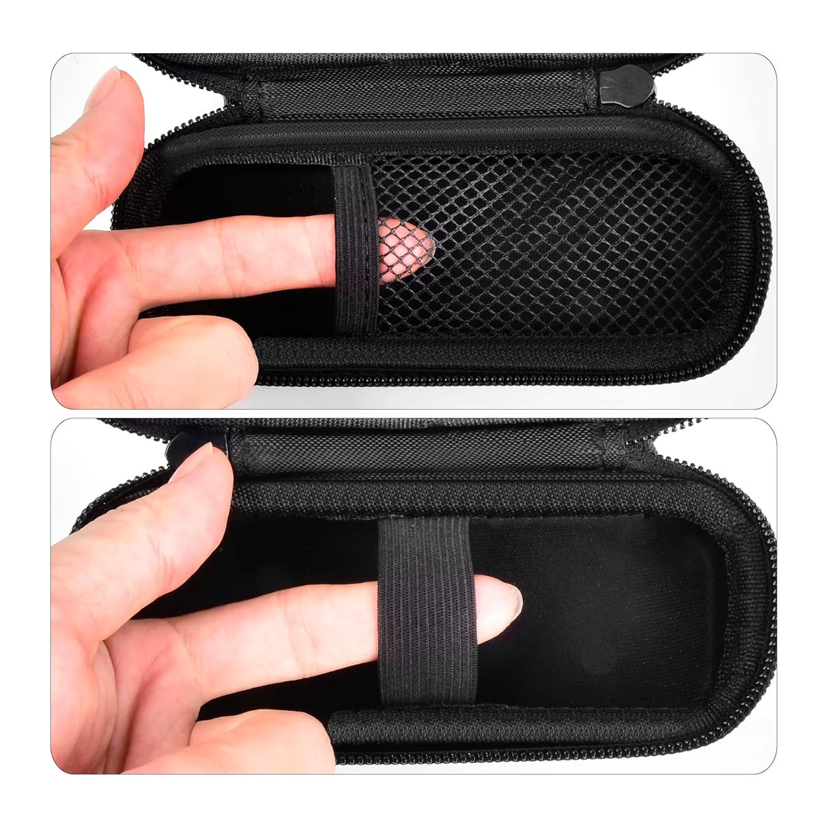 Aufbewahrungstasche für Anker tragbares Ladegerät 5.000 mAh und iPhone, Organizer in Schwarz, minimalistisches Design - Bild 5