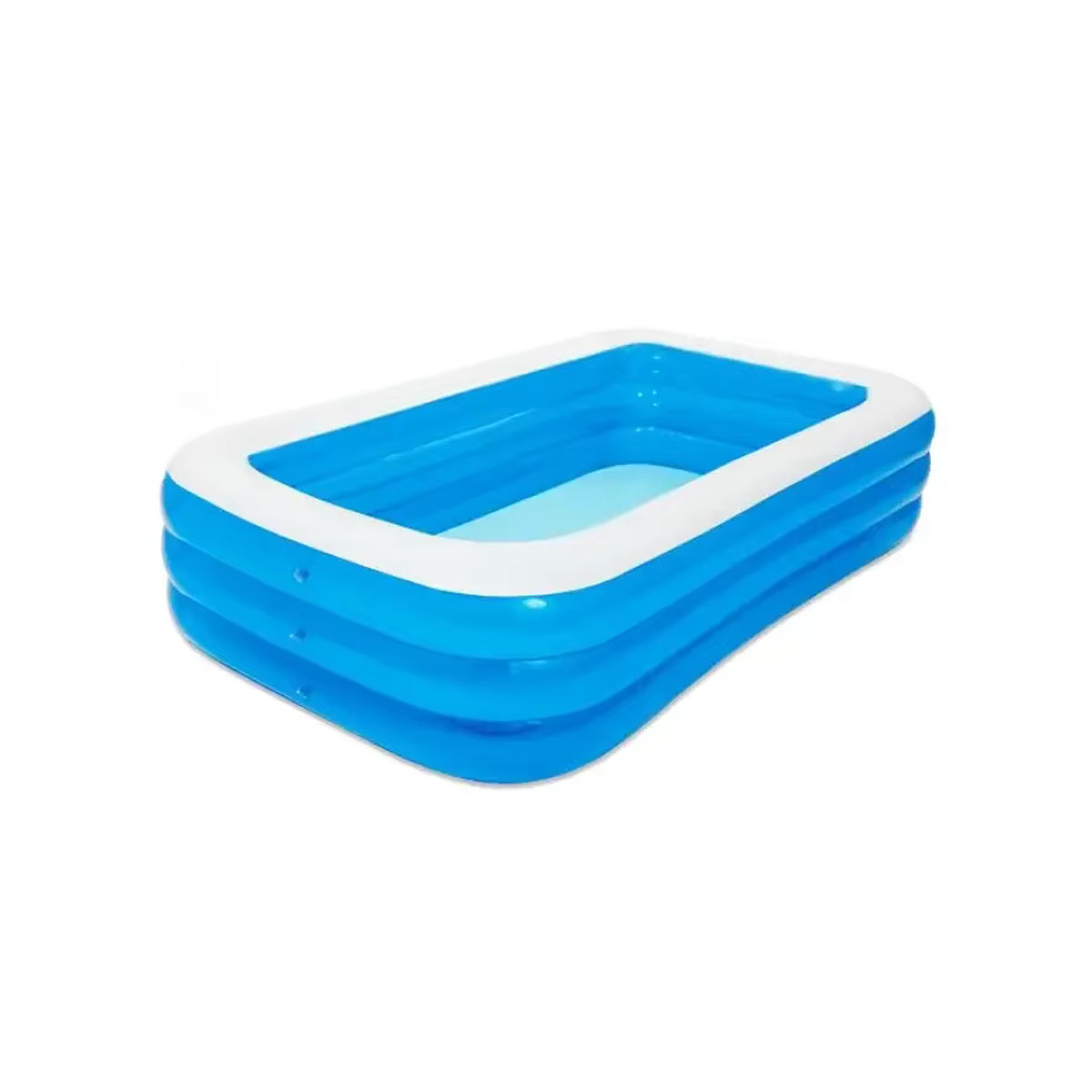 Aufblasbarer Pool aus verstärktem PVC für Kinder und Erwachsene in Blau - Bild 7