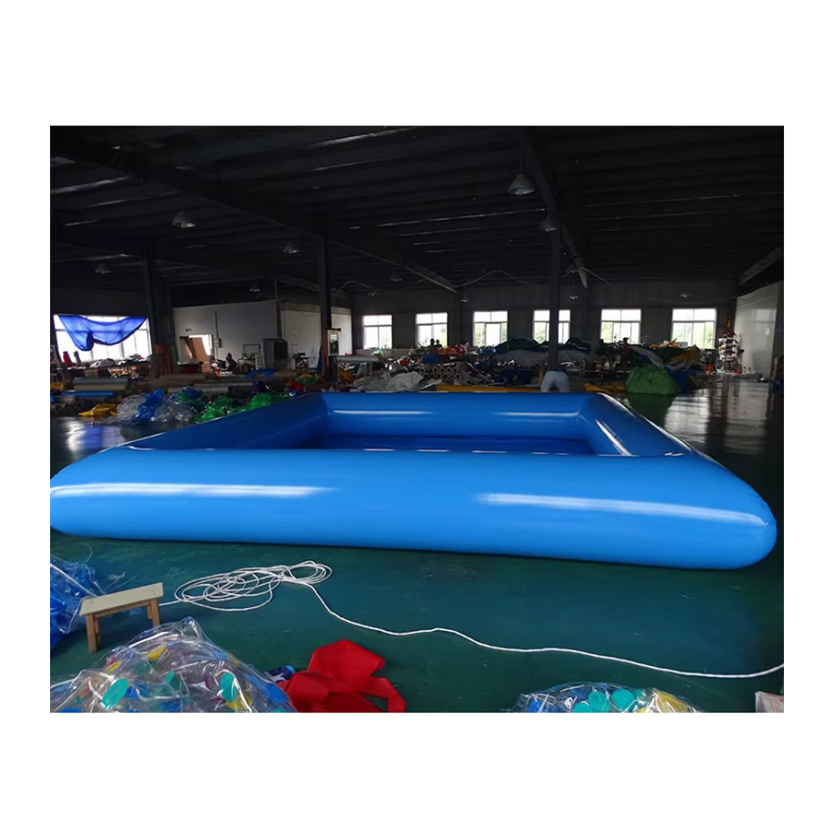 Aufblasbarer Pool für Erwachsene und Kinder von DINGYURUI in Blau - Bild 3