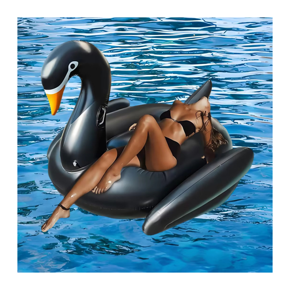 Aufblasbares PVC-Schwimmbad als Wasserspielzeug und Schwimmmatte für deine Schwimmparty - Bild 2