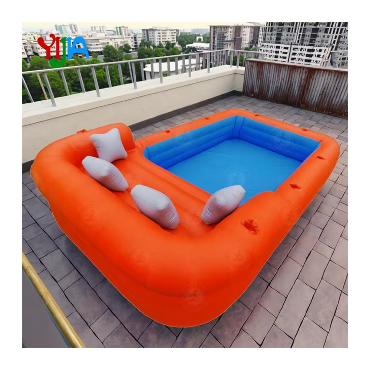 Aufblasbares PVC-Schwimmbecken in Form eines Faulbecken-Sofas für Entspannung im Freien - Bild 1