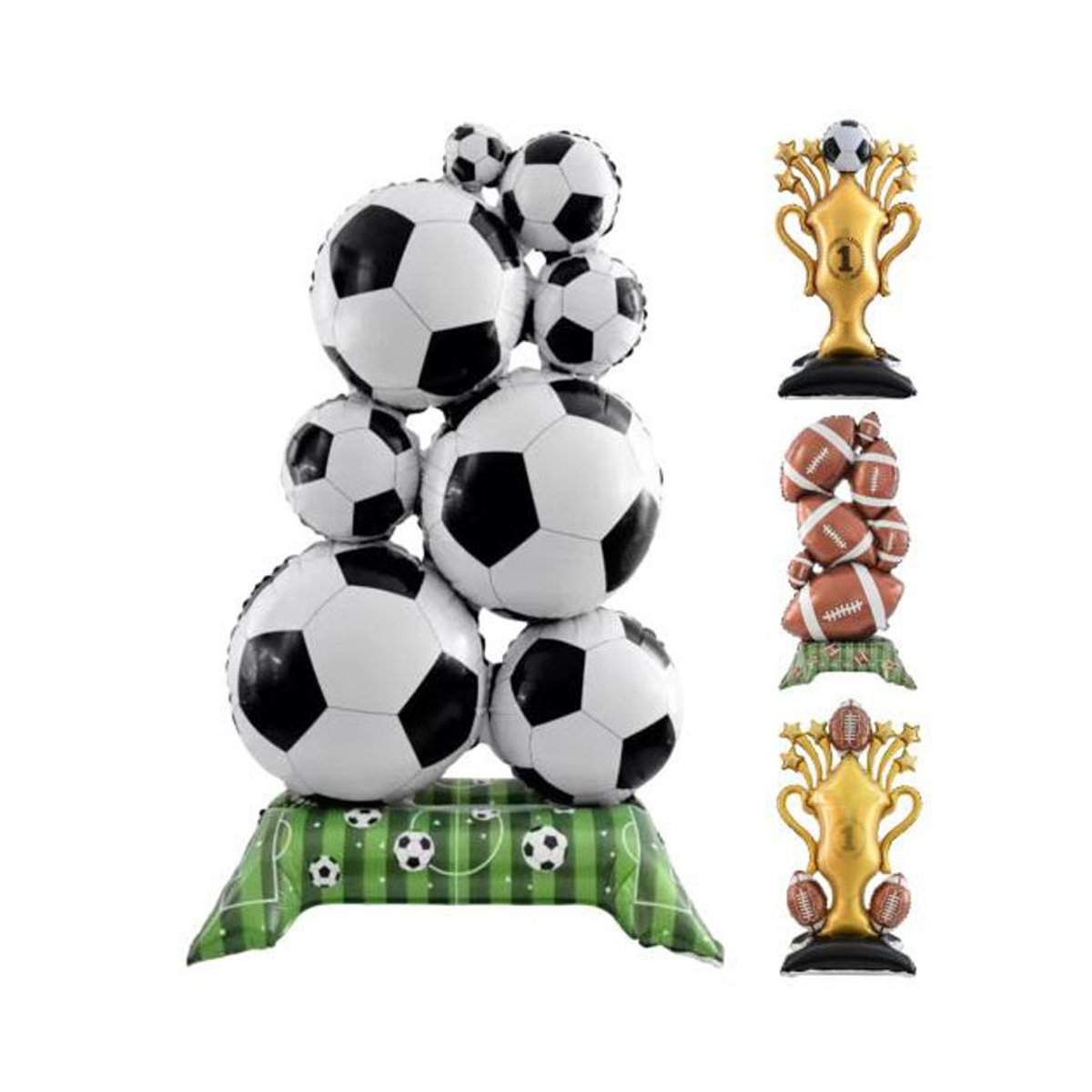 Aunel Fußballballon in Weiß für deine Partydekoration zum Geburtstag - Bild 1