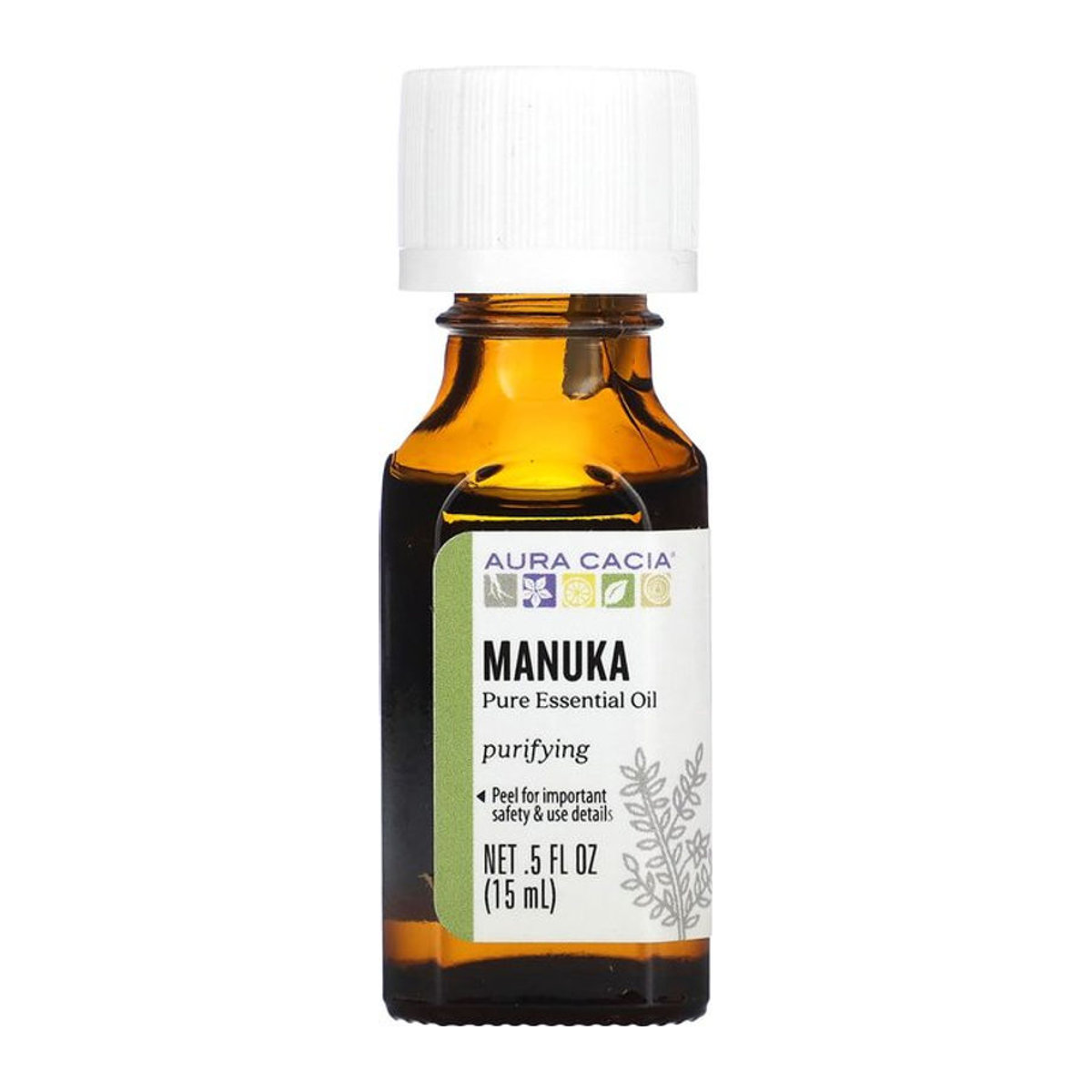 Aura Cacia Manuka Ätherisches Öl in der braunen Glasflasche, 15 ml - Bild 1