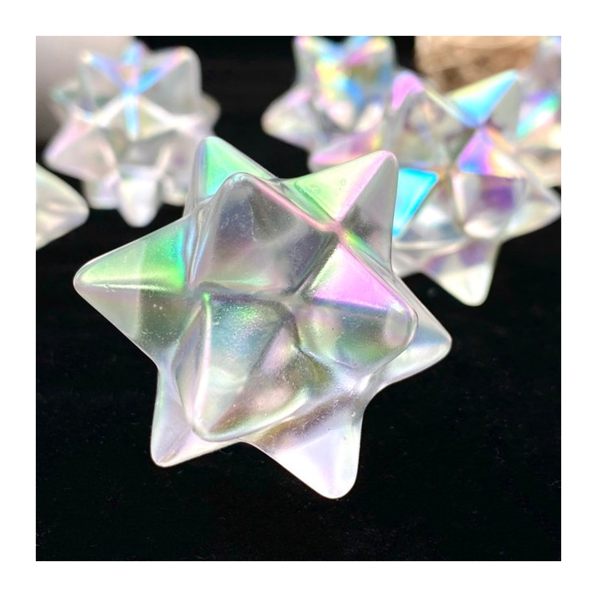 Aura K9 Merakaba Sterndekoration aus Glas in Mehrfarbig - Bild 1