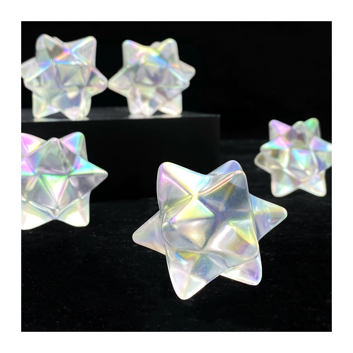 Aura K9 Merakaba Sterndekoration aus Glas in Mehrfarbig - Bild 4