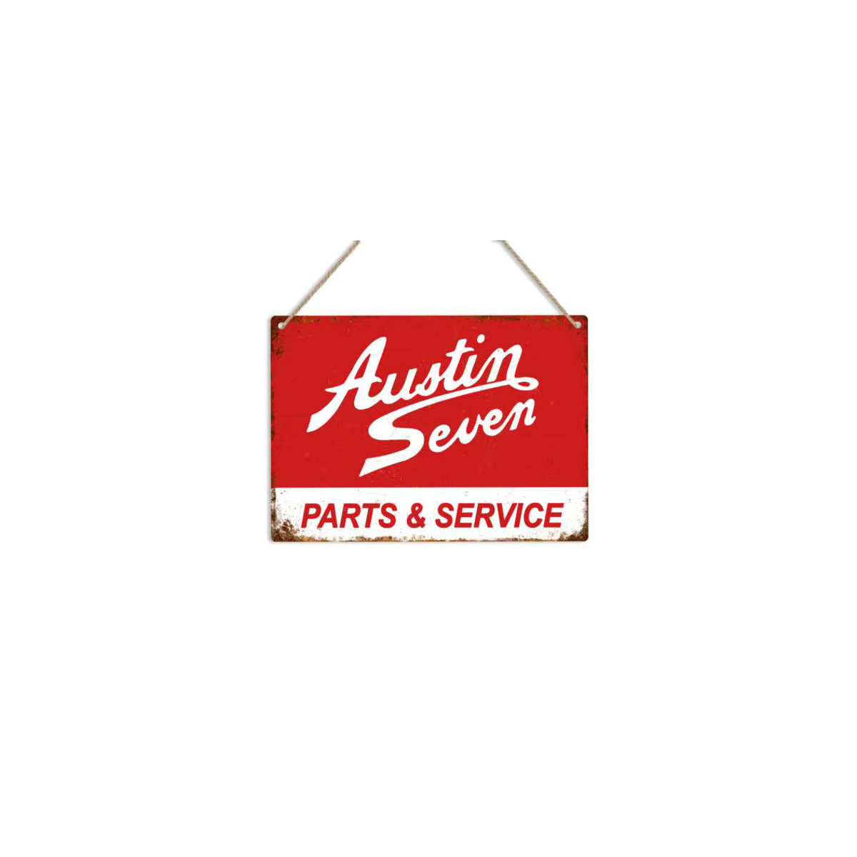 AUSTIN SEVEN Parts Rotes Retro Vintage Metall-Blechschild Plakette für Wandmontage - Bild 2
