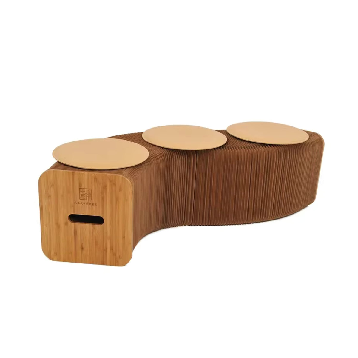 Ausziehbare Sofabank im skandinavischen Stil in Natur - Bild 4