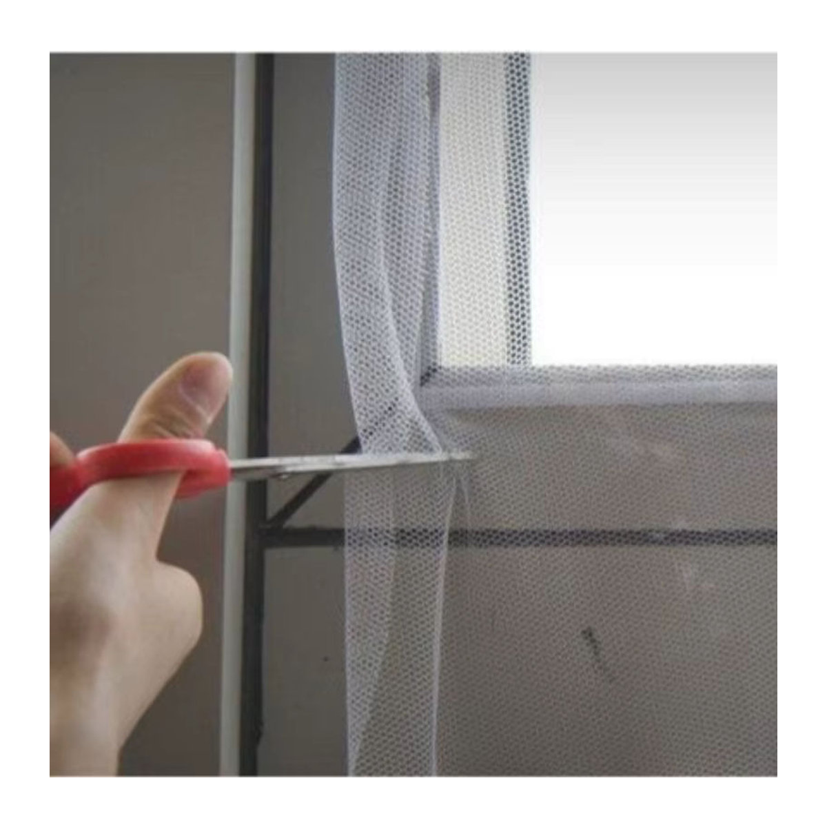 Ausziehbares Moskito-Netz als Vorhang zum Kleben für Fenster, Insektenschutz-Mesh für dein Zuhause - Bild 3