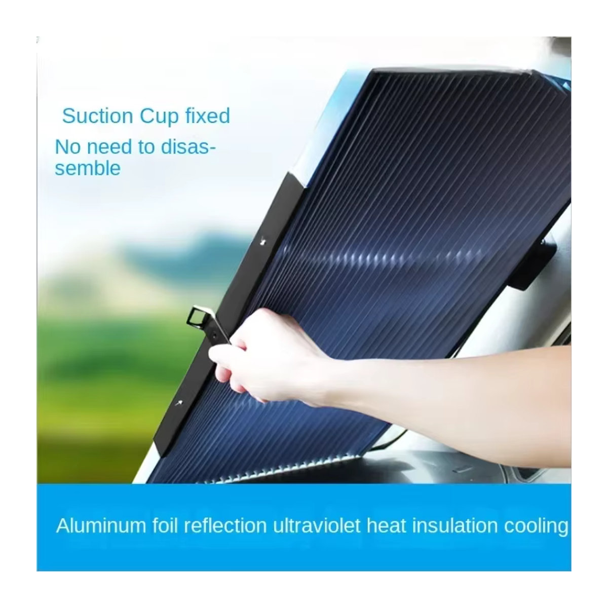 Automatisch versenkbare Auto-Sonnenschutzmarkise für den Sommer - Bild 3