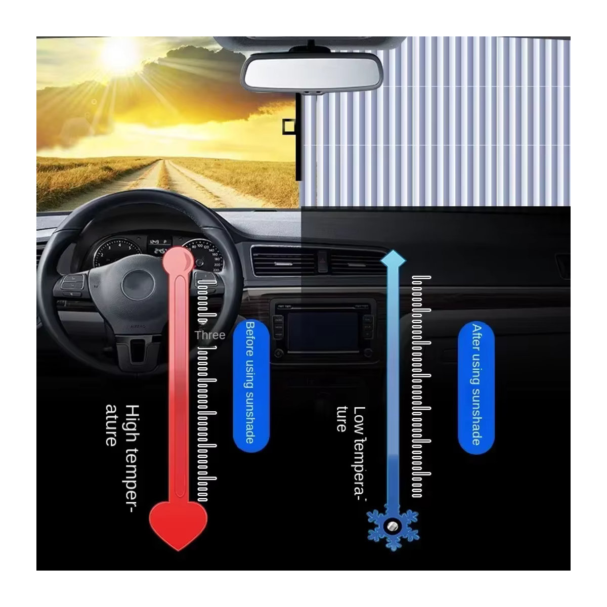 Automatisch versenkbare Auto-Sonnenschutzmarkise für den Sommer - Bild 4