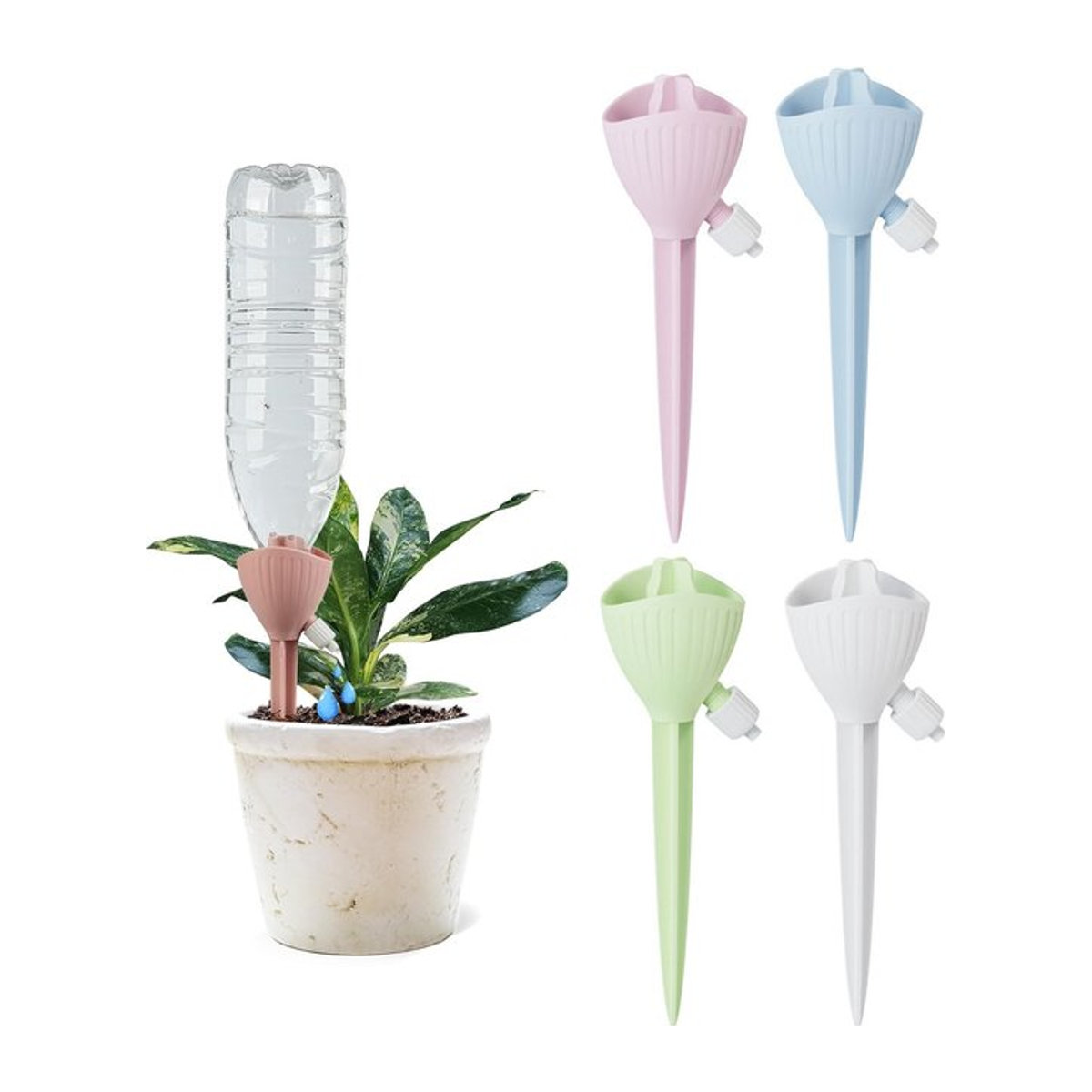 Automatische Pflanzenselbstbewässerung für Indoor und Outdoor zur Gartenarbeit als einstellbares Bewässerungsgerät und Zubehör - Bild 1