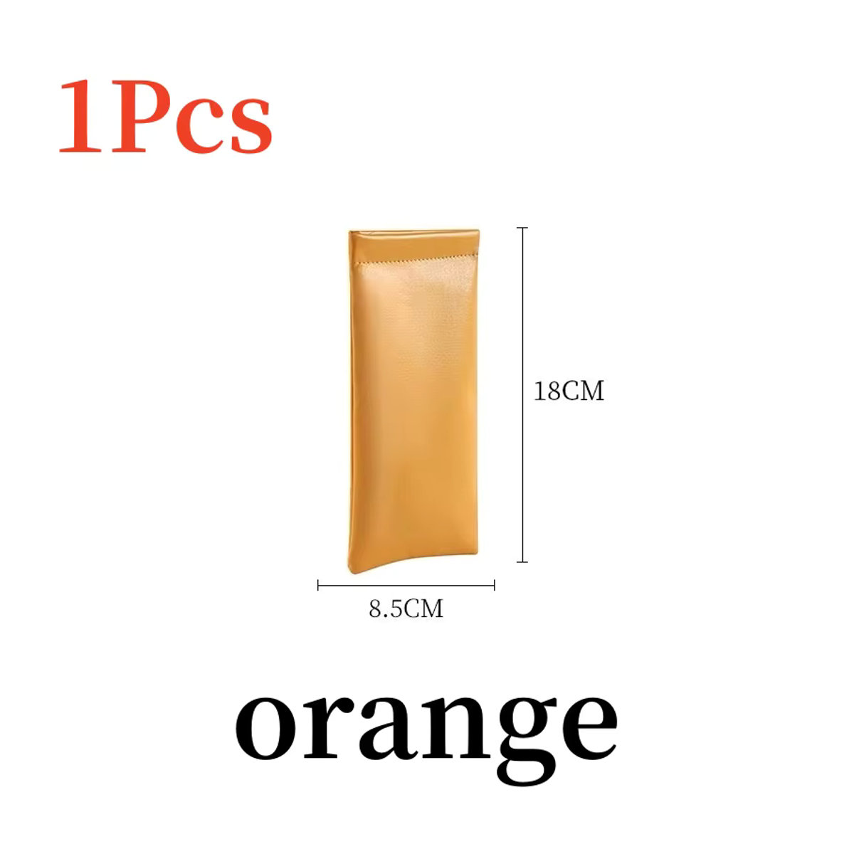 Automatische Sonnenbrillen-Etui aus PU-Leder in Orange und Gelb mit wasserdichtem Schutz und minimalistischem Design - Bild 5