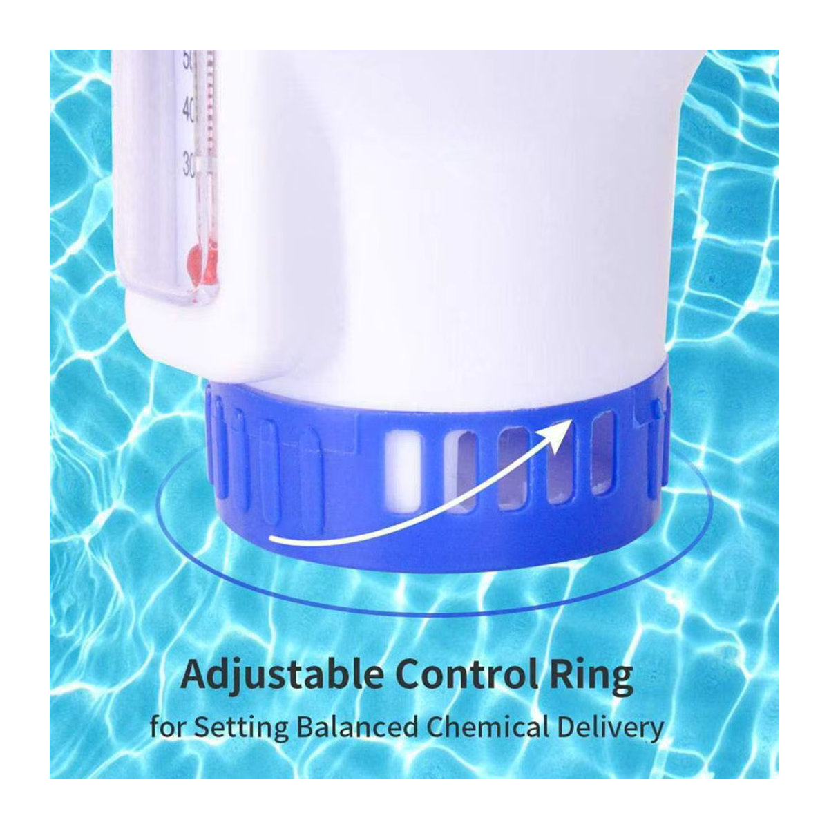 Automatischer Schwimmbad Medikamentenspender in Blau aus Kunststoff für die Chlor-Desinfektion - Bild 4