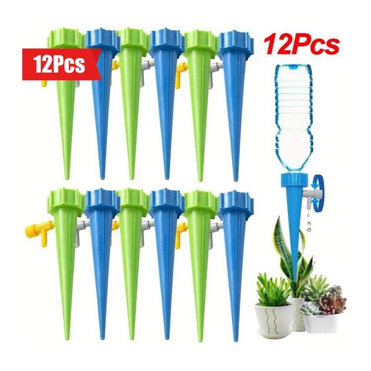Automatisches Tropfbewässerungssystem mit einstellbarem Durchfluss für Garten und Gewächshaus - Bild 1