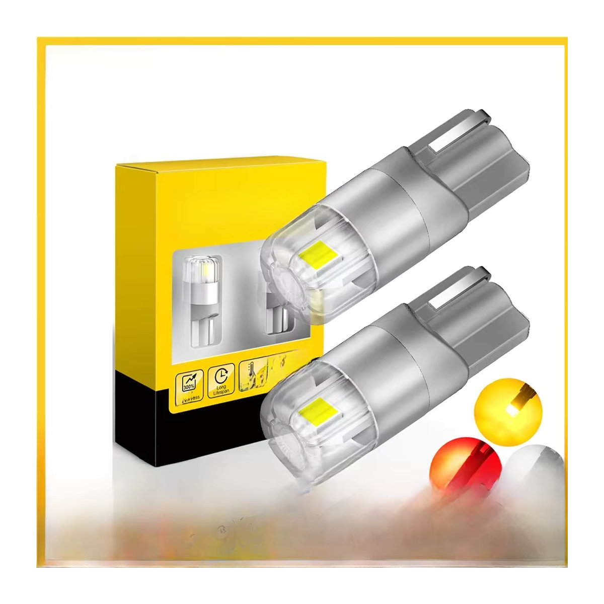 AUXITO T10 LED Canbus W5W LED Lampe 2er Set, Kaltweiß, Auto Innenbeleuchtung für Dome, Kofferraum und Leselicht, 12 V - Bild 1