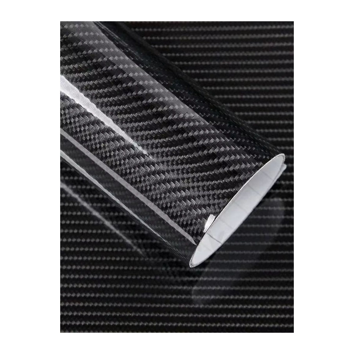 AvaBik 6D Glänzend Schwarz Carbon Faser Vinyl Folie mit Air Release Klebstoff für Auto Motorrad und Roller B/H: 30 x 50 cm und 50 x 100 cm - Bild 7