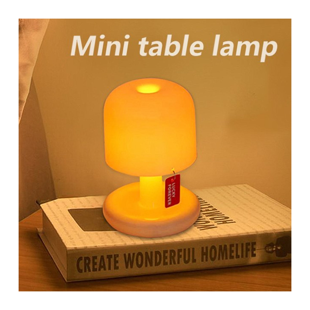 AVACOM LED Sonnenuntergang Nachtlicht USB wiederaufladbare Tischlampe in Weiß minimalistisch - Bild 1