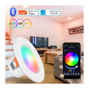 AVACOM Smart LED Einbaustrahler 15W RGBCW dimmbar mit Tuya Bluetooth und Smart Life App Steuerung in Bunt