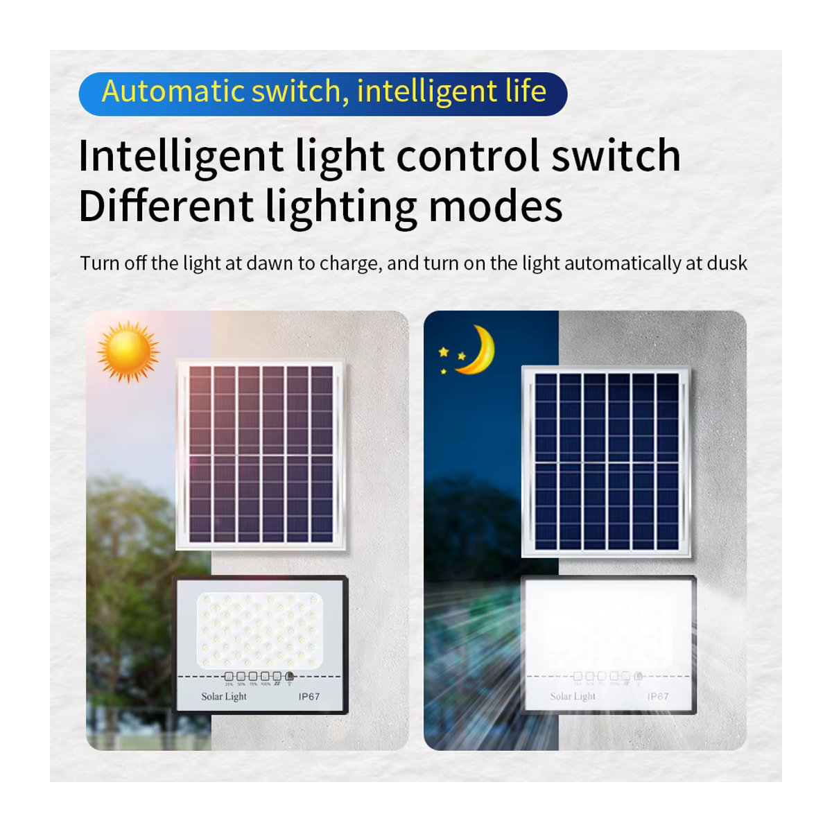 AVACOM Solar LED Außenstrahler IP65 Wasserdicht Schwarz - Bild 4