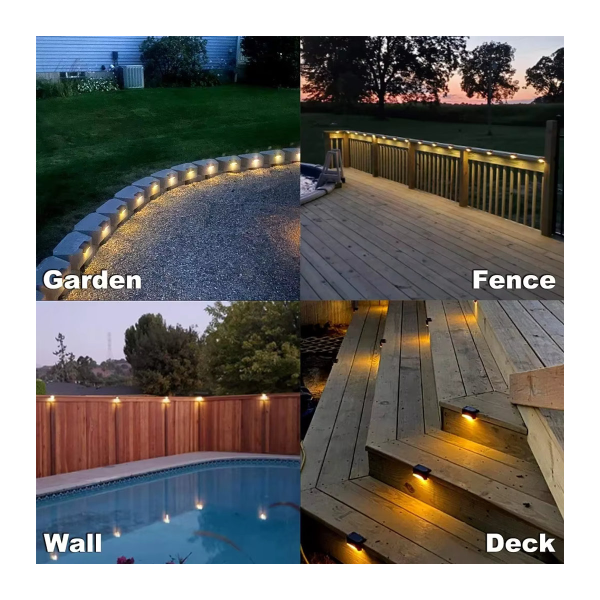AVACOM Solar-LED-Stufenleuchten Schwarz Minimalistisch für Außenbereich, Treppen, Geländer und Terrasse - Bild 6