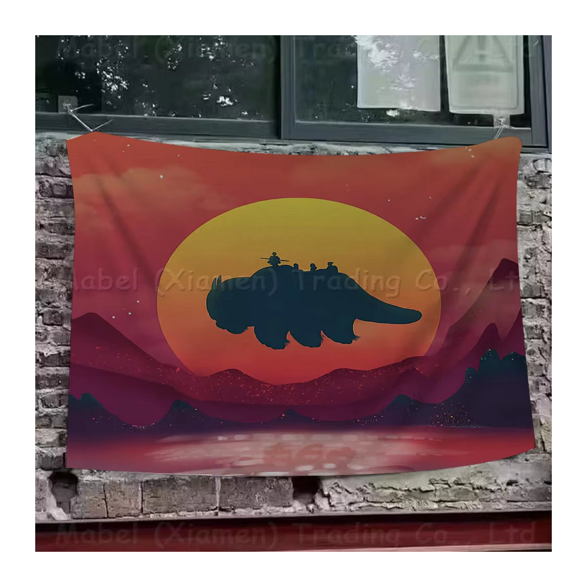 Avatar The Last Airbender Retro-Flagge im Vintage-Design, mehrfarbig, Textil, B/H: 70 x 70 cm - Bild 6