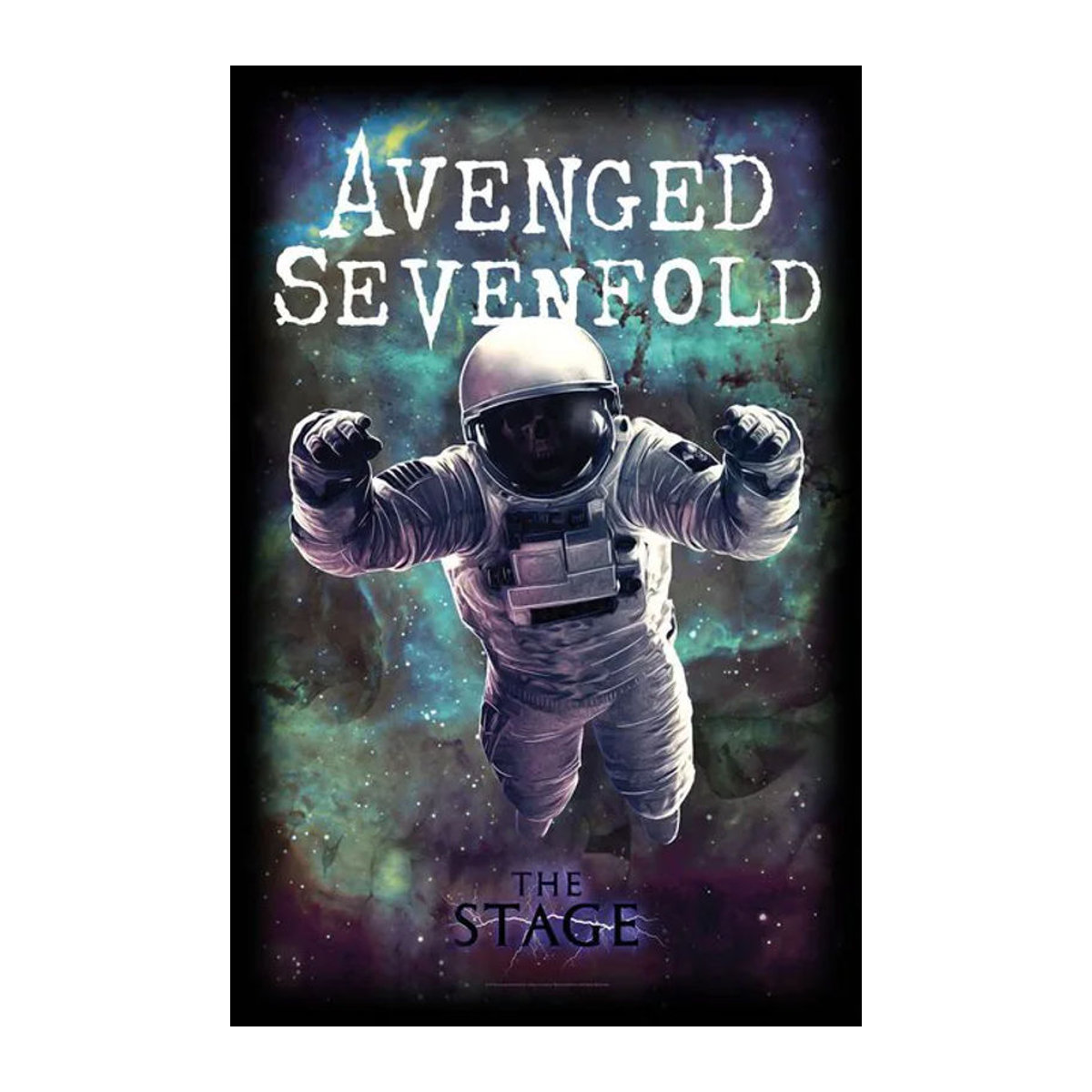 Avenged Sevenfold The Stage Textil Poster in Schwarz und Weiß, Breite: 106 cm, Höhe: 70 cm - Bild 1