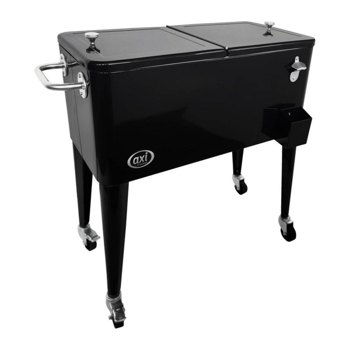 AXI Kühl-Wagen Retro in Schwarz aus Metall und Polypropylen B/H/L: 48 x 87 x 86 cm - Bild 1