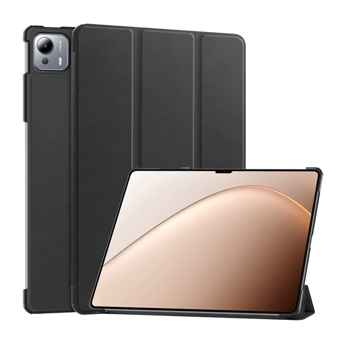 AYANJIN Schutzhülle für Xiaomi Pad 7 Ultra 14 Zoll in Schwarz mit Tri-Folding PU Leder Flip Stand und Auto Sleep Funktion - Bild 2