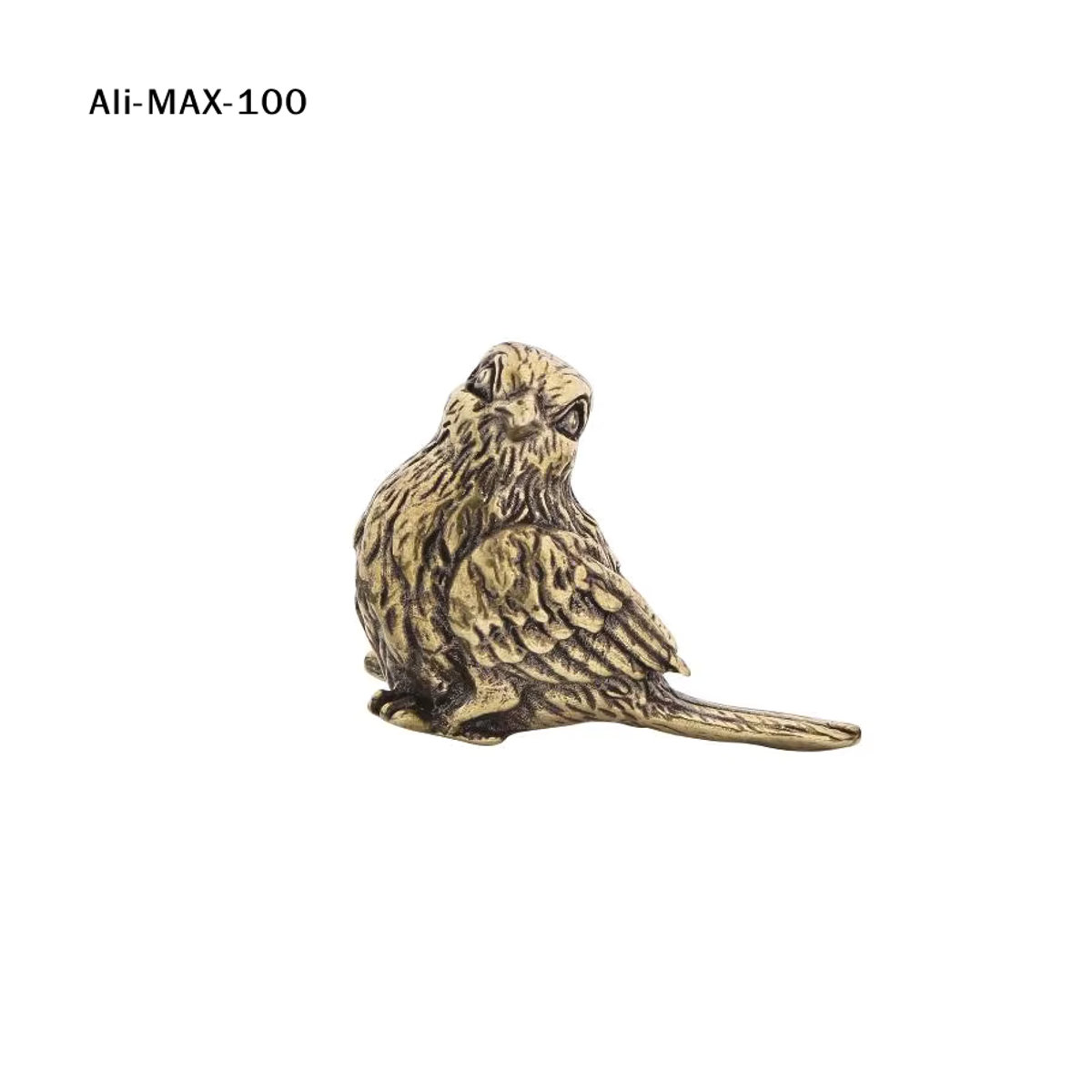 AyS Retro Vogel-Tierfigur aus Messing in Gold für deine Heimdekoration und als Miniatur-Kunsthandwerk - Bild 6