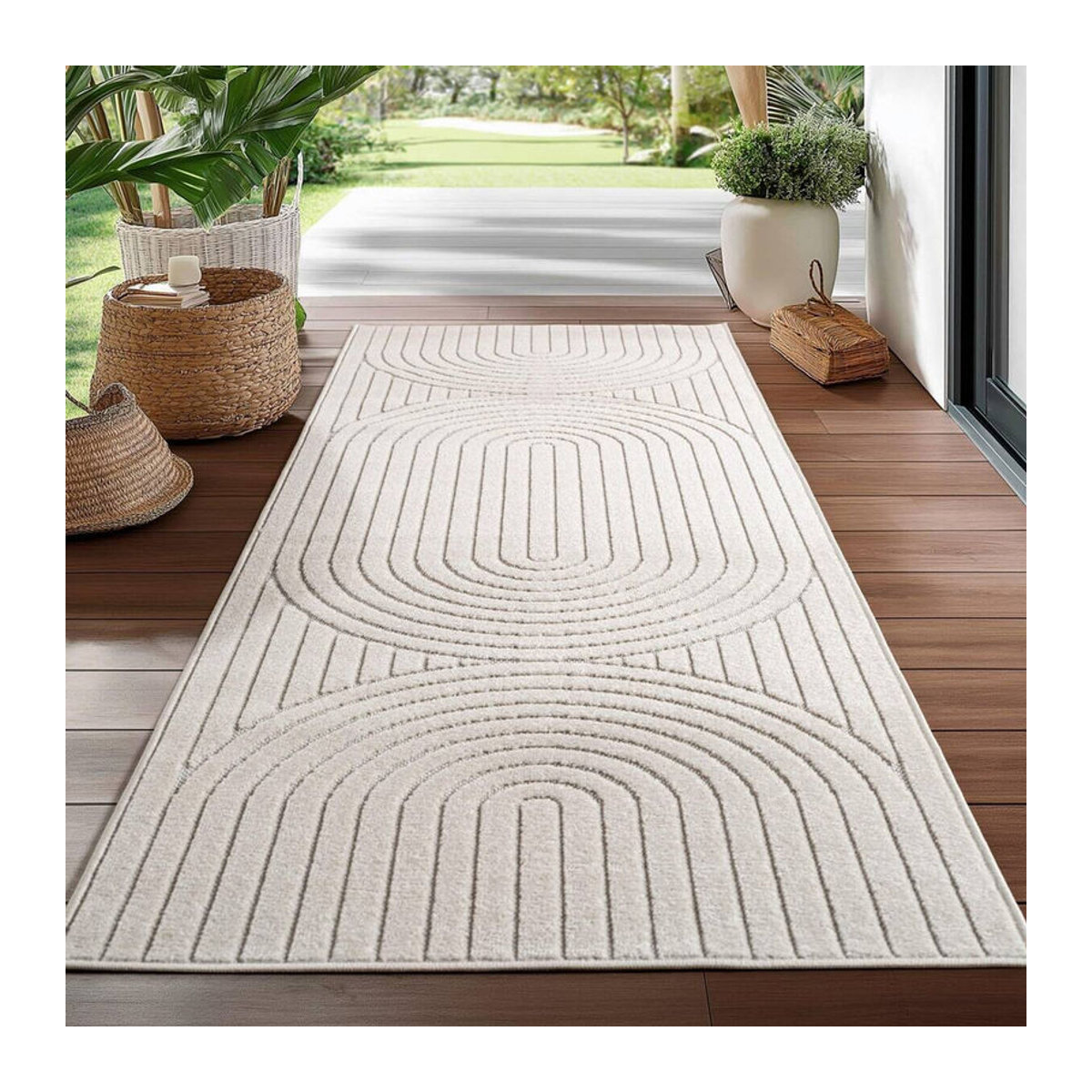 Ayyildiz In-/Outdoor-Teppich NOVA creme B/L: 80 x 250 cm - Bild 1