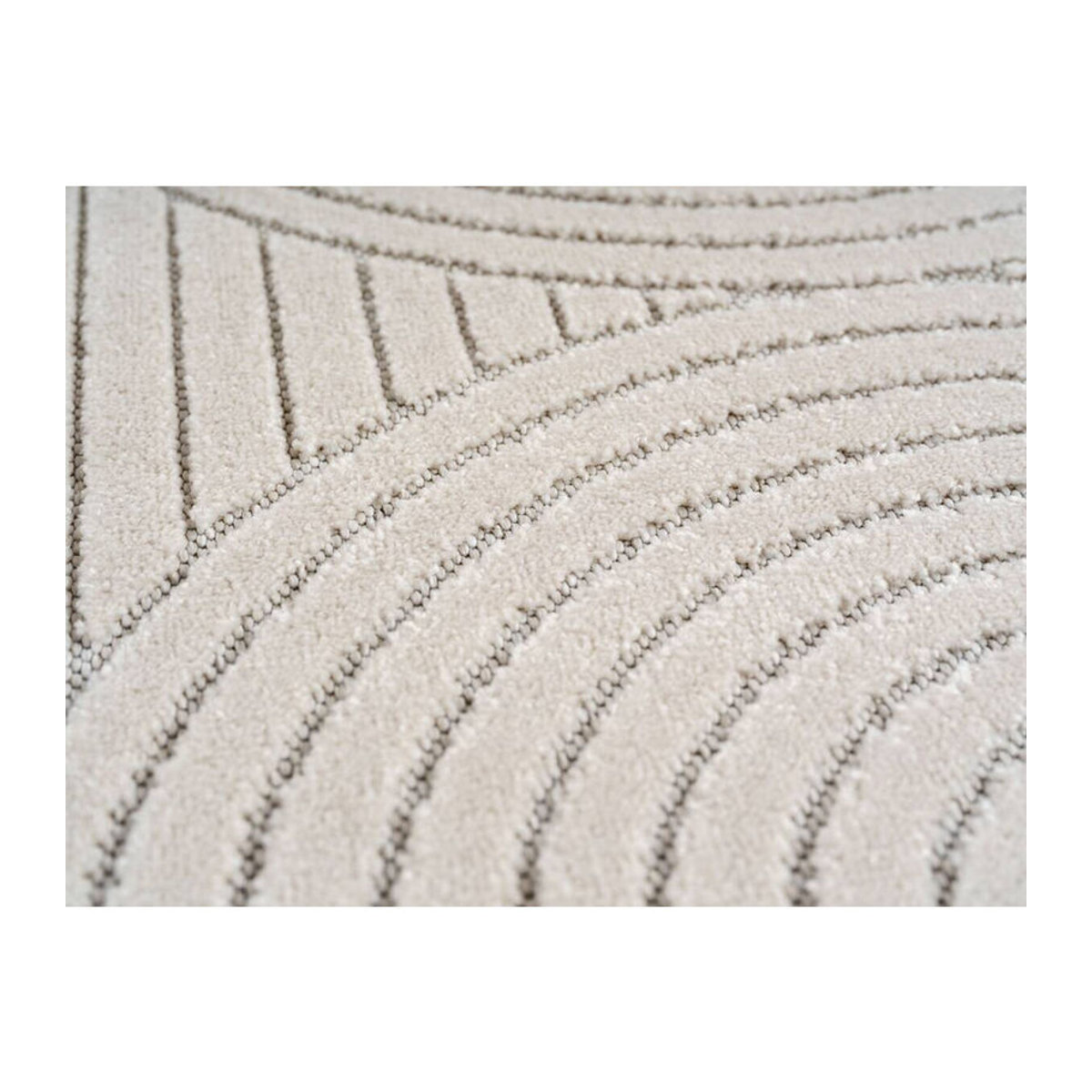 Ayyildiz In-/Outdoor-Teppich NOVA in Beige mit geometrischem Muster aus Polypropylen, B/L: 80 x 150 cm - Bild 1