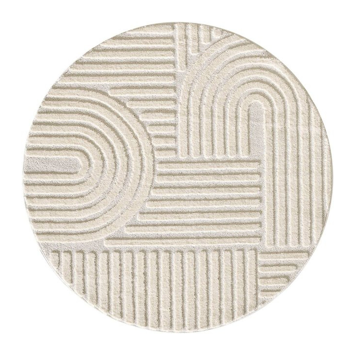 Ayyildiz Teppich ART in Creme mit einem Durchmesser von ca. 200 cm - Bild 1