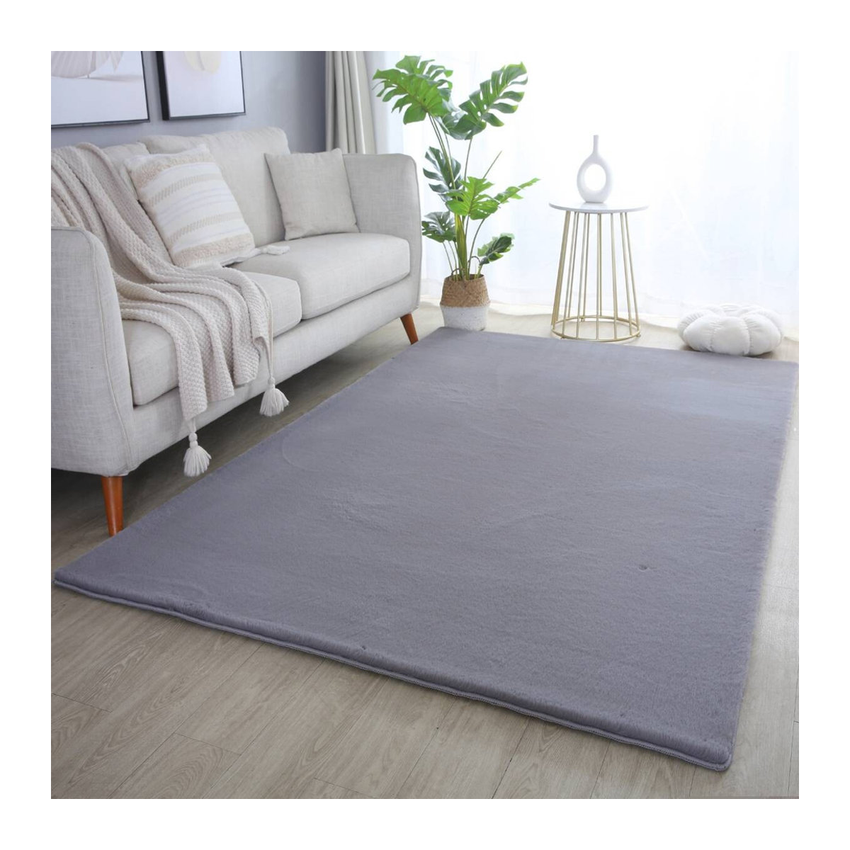 Ayyildiz Teppich POUFFY grau B/L: 200 x 290 cm - Bild 2