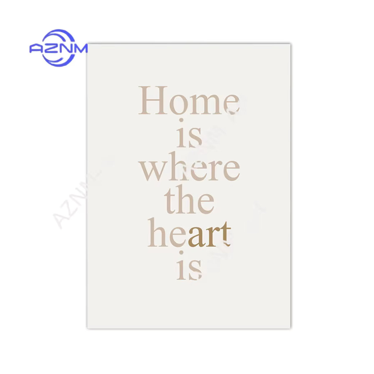 AZNM Abstrakte Bohemian Wandmalerei in Beige im minimalistischen nordischen Stil als Poster-Druck für deine Wanddekoration - Bild 3