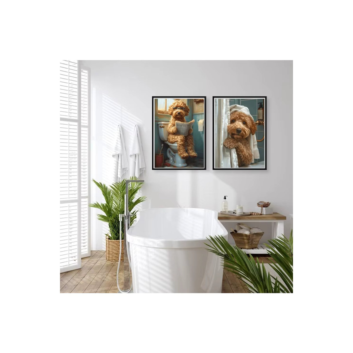 AZNM Tier Wanddekoration aus Kunststoff, mehrfarbig, rechteckig - Bild 6