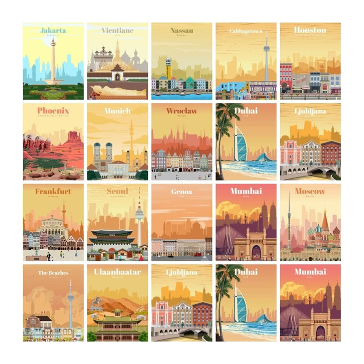 Azqsd Diamond Painting Set Stadtlandschaft Postkarte 5D Diamant Stickerei in Mehrfarbig - Bild 1