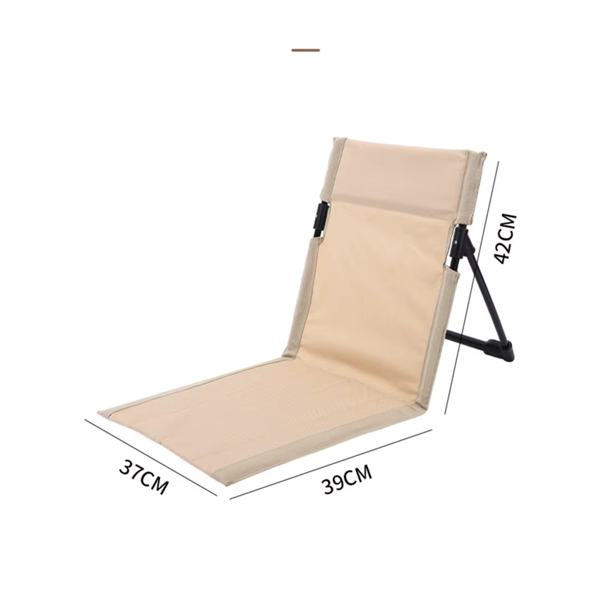AZULBLANCO Faltbarer Campingstuhl für Garten und Picknick mit Rückenlehne und Kissen in Weiß und Multicolor - Bild 2