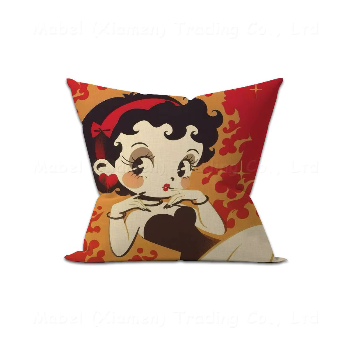 B-Betty Boop Kissenbezug mit Anime-Design in Mehrfarbig für dein Sofa und deine Heimdekoration - Bild 6