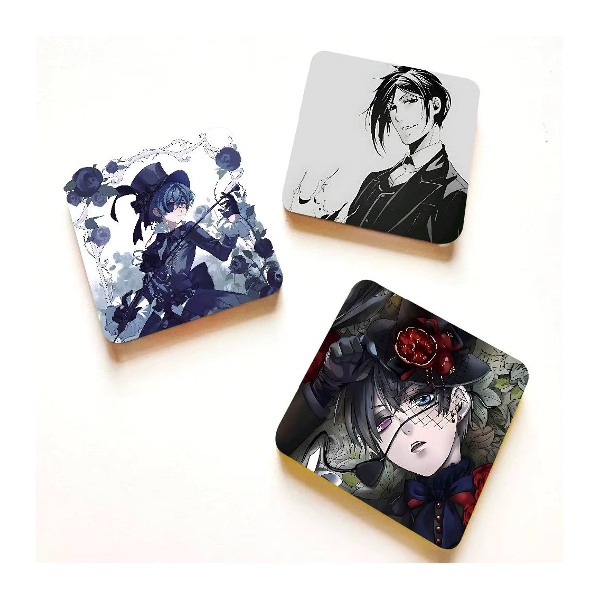 B-Black B-Butler Acryl-Kühlschrankmagnet-Set, quadratische selbstklebende Dekorationsmagnete in Mehrfarbig - Bild 2