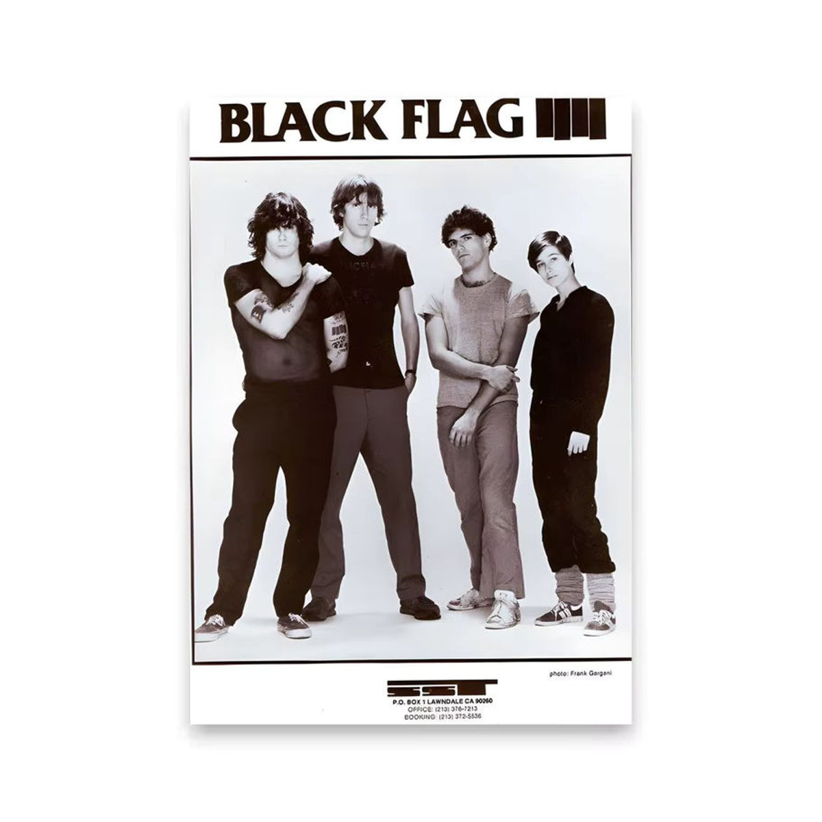 B-Black Flag Music Singer Poster, selbstklebender wasserfester Kunstdruck auf Papier, Vintage Wanddekoration in Schwarz, Rechteckig - Bild 7