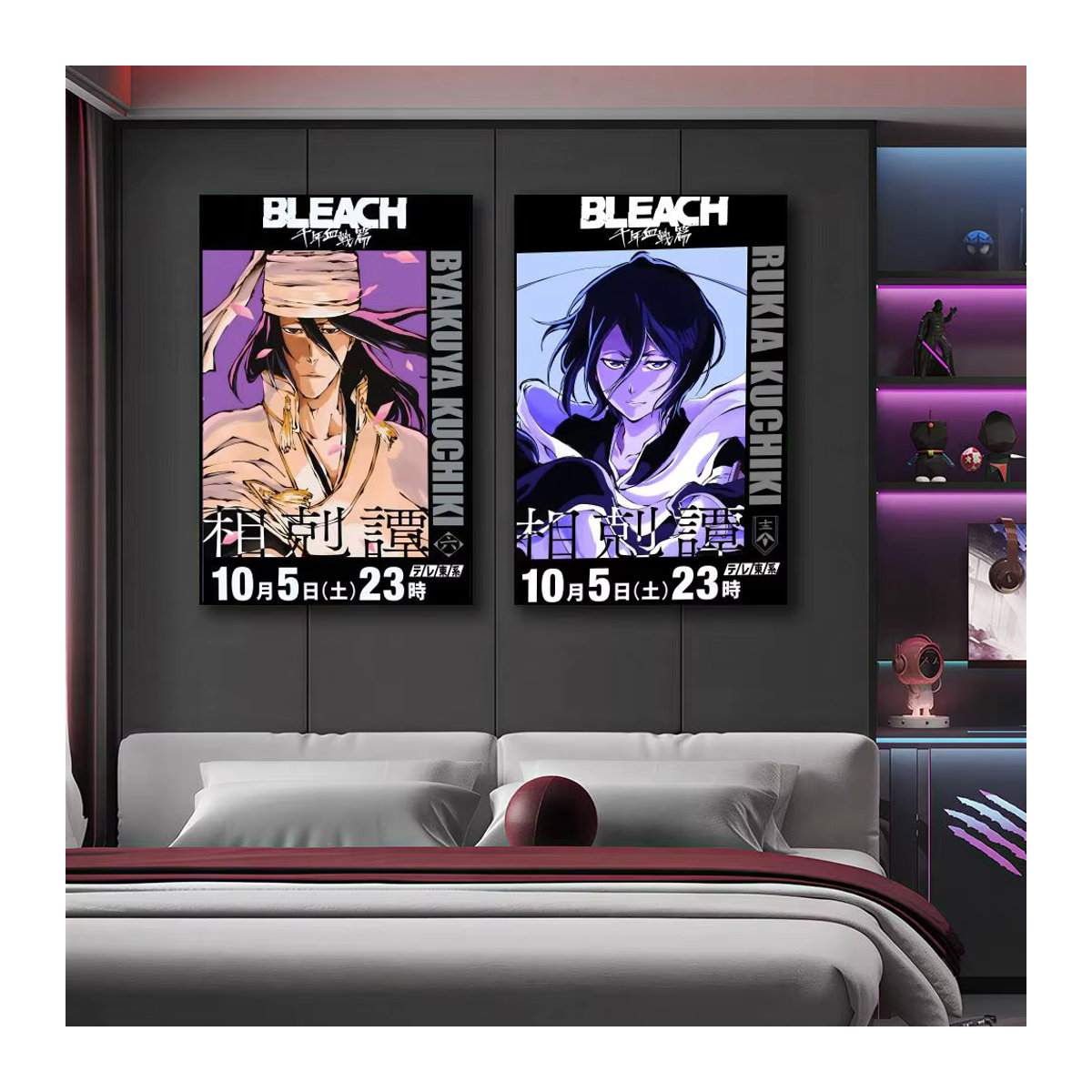 b-BLEACHs Klassisches Comics-Poster als wasserfeste HD-Wandkunst, mehrfarbig und schwarz, rechteckiges Porträt im Hochformat, rahmenlos zur Wandmontage - Bild 3