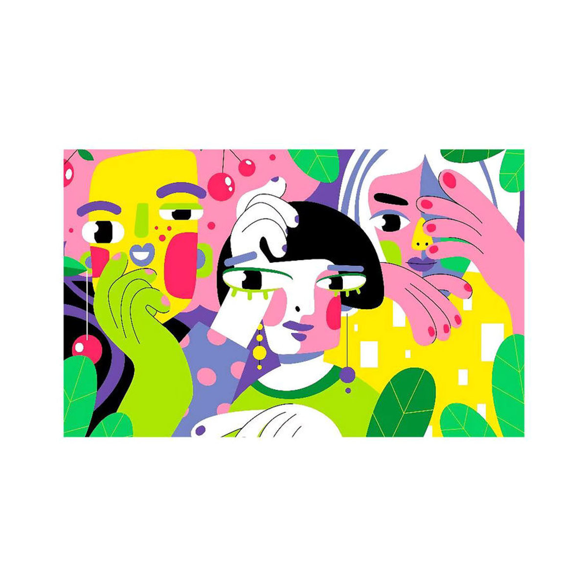 B-Britto Anime-Flagge in mehrfarbigem Design, rechteckige Textil-Dekoration für Zuhause und Outdoor - Bild 7
